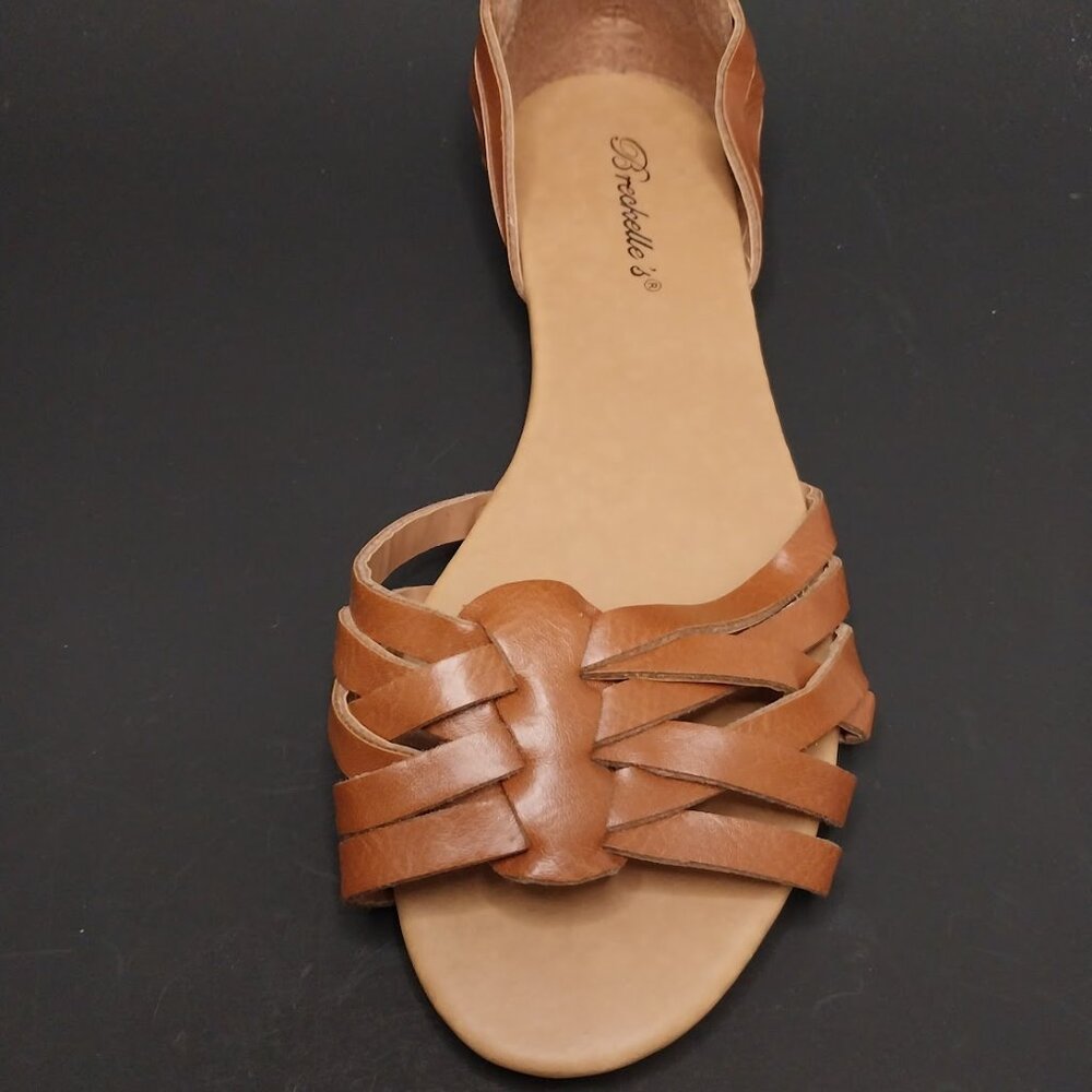Breckelles Woman's Peep Toe Flat - Picture 2 of 10